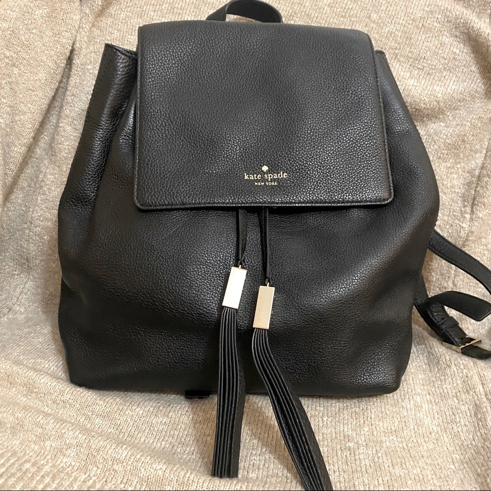 ♠️ Kate Spade Black Drawstring Backpack